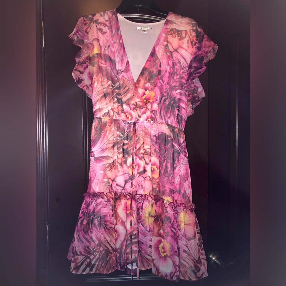 Guess Pink Flower Dress